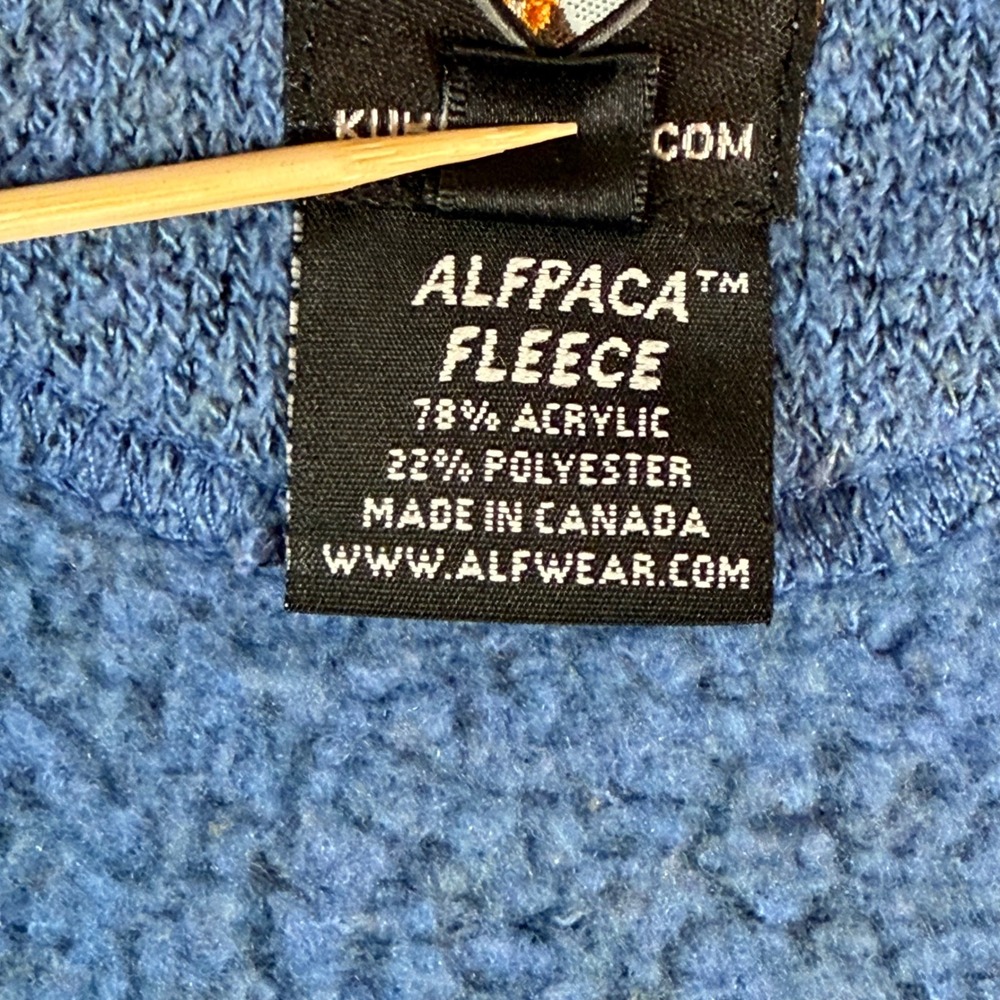 Kuhl Alfpaca Fleece Jacket Womens Medium Blue Full Zip Outdoor Midlayer Coat - Picture 10 of 14